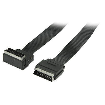Digitaltvexperten Vinklad Scart-Scart 90º 3m
