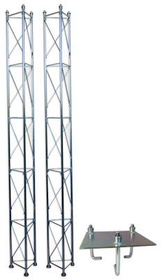 FTE Fackverksmast, paket, belysning, Serie 250 5m (gjutning)