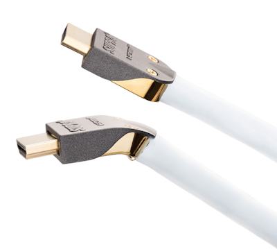Supra Vinklad HDMI kabel med avtagbar kontakt 2m