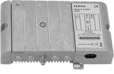 Terra HS-200 Antennförstärkare 1 utgång splittband comhem