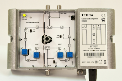 Terra HS-200 Antennförstärkare 1 utgång splittband comhem