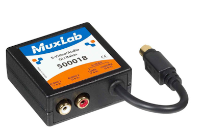 Muxlab Balun med Analogt Ljud, S-video och GLI