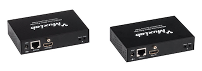 Muxlab HDMI Mono Extender Mottagare med HDBT, UHD-4K och IR, 70m
