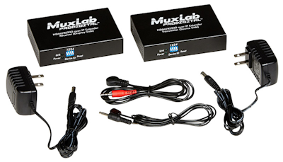 Muxlab HDMI & RS232 över IP Sändare, PoE, 100 m