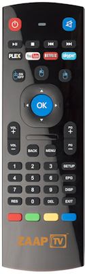 ZAAPTV Fjärrkontroll A21 med tangentbord till HD509
