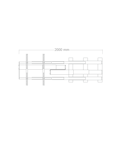 Slider TV-lift 120cm sidledsförflyttning