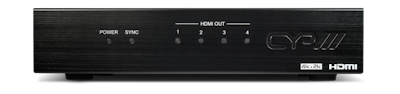 CYP/// HDMI splitter med 4K stöd, 1 in 4 ut, HDMI v1.4