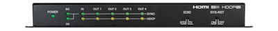 CYP/// HDMI splitter 1:4 med 4K UHD, HDMI2.0, HDCP2.2