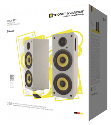 Thonet & Vander Hoch högtalarset 2.0 Bluetooth 70W VIT
