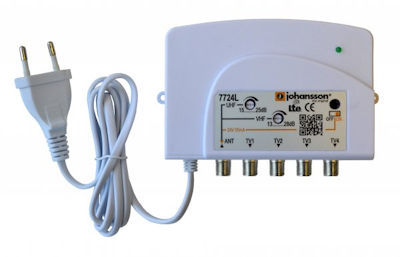 Johansson Distributionsförstärkare antenn 1:4 LTE strömmatning