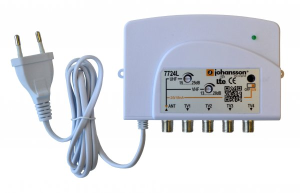 Distributionsförstärkare antenn 1:4 LTE strömmatning
