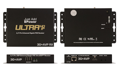 Just Add Power HDMI 4K UHD mottagare med USB, RS232, videovägg