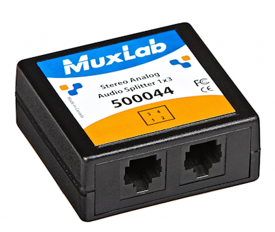 Muxlab Stereo Analog Audio Splitter 1:3