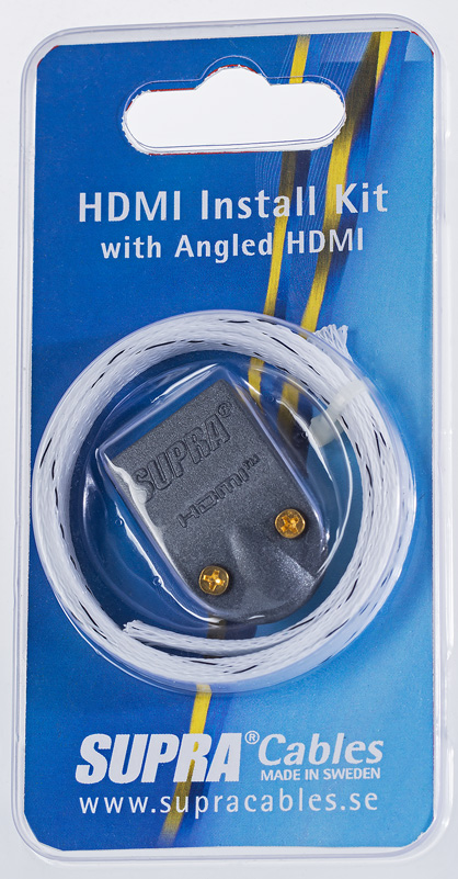 HDMI INSTALL KIT MET-B/NYLON BRAID VINKLAD KONTAKT
