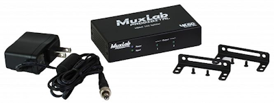 Muxlab HDMI splitter 1:2 med 4K UHD, 60 hz