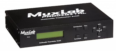 Muxlab Presentation switch, 5x1 HDMI / HDBT