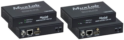 Muxlab HDMI extenderkit UHD-4K, PoE