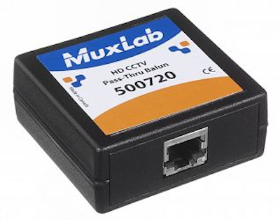 Muxlab HD CCTV Pass-Thru Balun