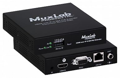 Muxlab HDMI över IP med H.264, PoE, Kit