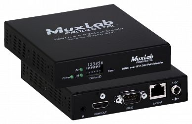 HDMI över IP med H.264, PoE, Mottagare