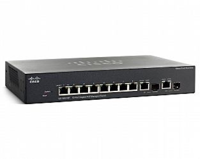Cisco 10-port Gigabit Switch, managable , PoE