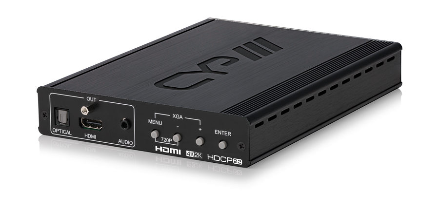 PC/HDMI till HDMI Scaler, 4K, Audio deembedd