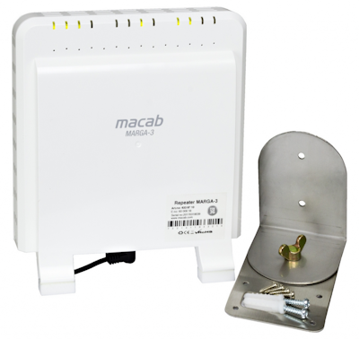 Macab 3G repeater med inbyggda antenner på båda sidor