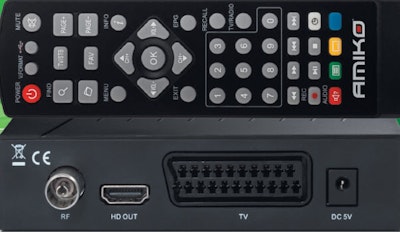 Amiko T70 För fria kanaler HDMI & Scart