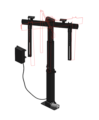 Sabaj Tv - Lyft / Hiss 95cm med rotation