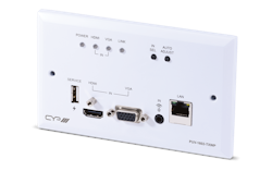 Full HDBaseT Wallplate sändare. 4K, PoC, RS232, IR, LAN 100 meter