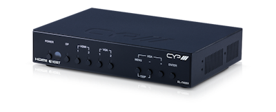 CYP/// Presentations switch med scaler samt HDBaseT, HDMI & Display Port stöd