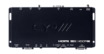 CYP/// HDMI eller VGA över IP sändare med USB, 4K, HDCP2.2, PoE, CEC