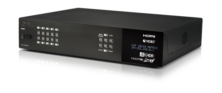 HDMI - HDBaseT Matris, 10in, 8+2ut, Audio Matris och AVLC