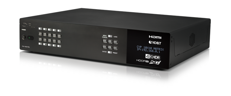 HDMI - HDBaseT Matris, 10in, 8+2ut, Audio Matris och AVLC