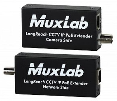 Muxlab LongReach CCTV IP PoE Extender Kit, 600m