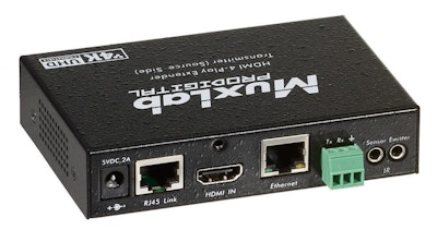 Muxlab HDMI sändare, 4Play, Ethernet, RS232, 100m