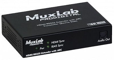 Muxlab HDMI/RS-232 HDBaseT Extender kit med ARC, 4K UHD