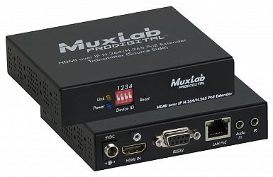 HDMI över IP, H.264/H.265, PoE