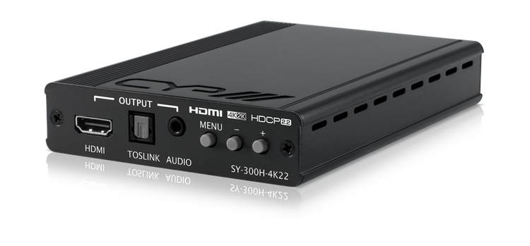 HDMI till HDMI scaler med (De)+Embedding av ljud