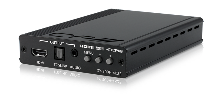 HDMI till HDMI scaler med (De)+Embedding av ljud