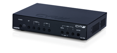 Presentations switch och scaler med HDMI, DP & VGA in