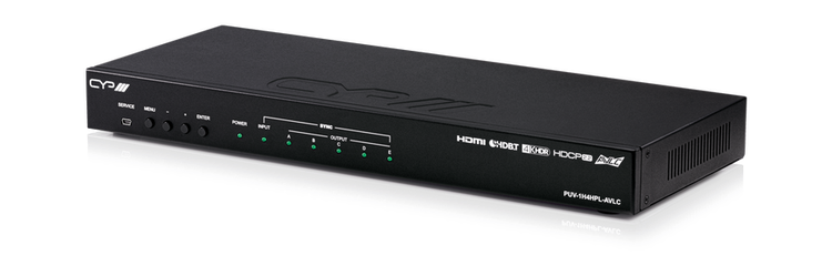 HDMI - HDBaseT Lite splitter, 1:4+1, AVLC, Audio De-embedd