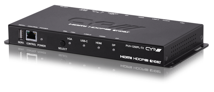 HDMI/ USB-C/ DP/ VGA  över HDBaseT switch och sändare, 40 m