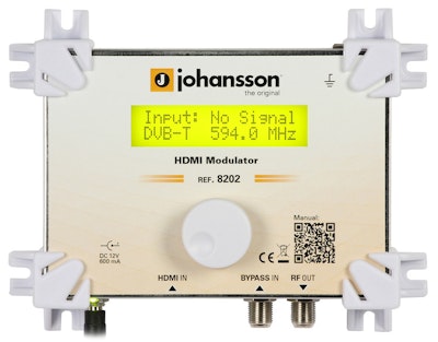 Johansson 8202 HDMI till DVB-T / DVB-C / DMB-T/ATSC modulator