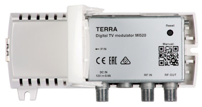 Terra MI520 IP (80Mbps) till 2xMUX DVB-T/C/J.83B/ISDB-T modulator