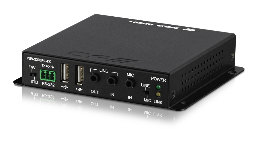 HDMI/USB till HDBaseT 2.0 Sändare, 35m, 4K, HDCP2,2, PoH, USB