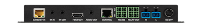 CYP/// HDBaseT Mottagare med USB och inbyggd förstärkare