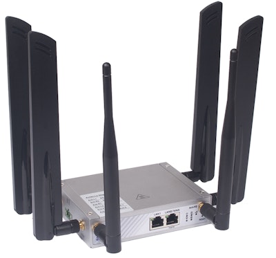 AMIT Industrirouter med 5G/4G redundans, wifi  och 4 LAN portar