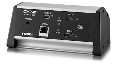 CYP/// 4K 6G HDR Multi-format USB-C, MiniDP, HDMI to HDMI output table-top switcher