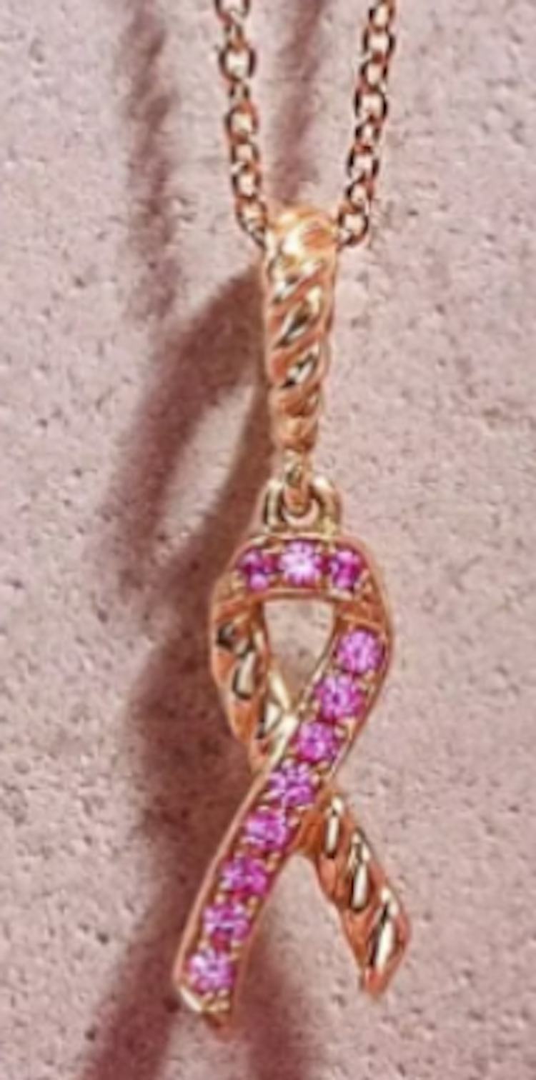 LIV ROSE HALSBAND FÖR BRÖSTCANCER FORSKNINGEN